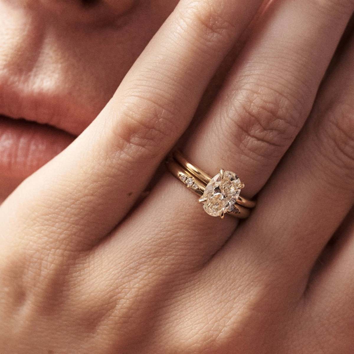 Diamond Engagement Ring with Twisted Band | Kranich's Inc
